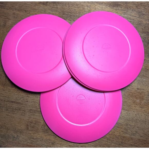 MARIMEKKO Target Magenta Pink White Modern MELAMINE Dinner Plate Set Of 8 - Picture 3 of 3